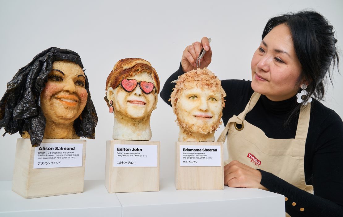 This woman sculpts celebrity busts – from sushi | CNN