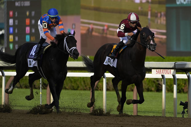 Dornoch wins 156th Belmont Stakes, run for first time at Saratoga