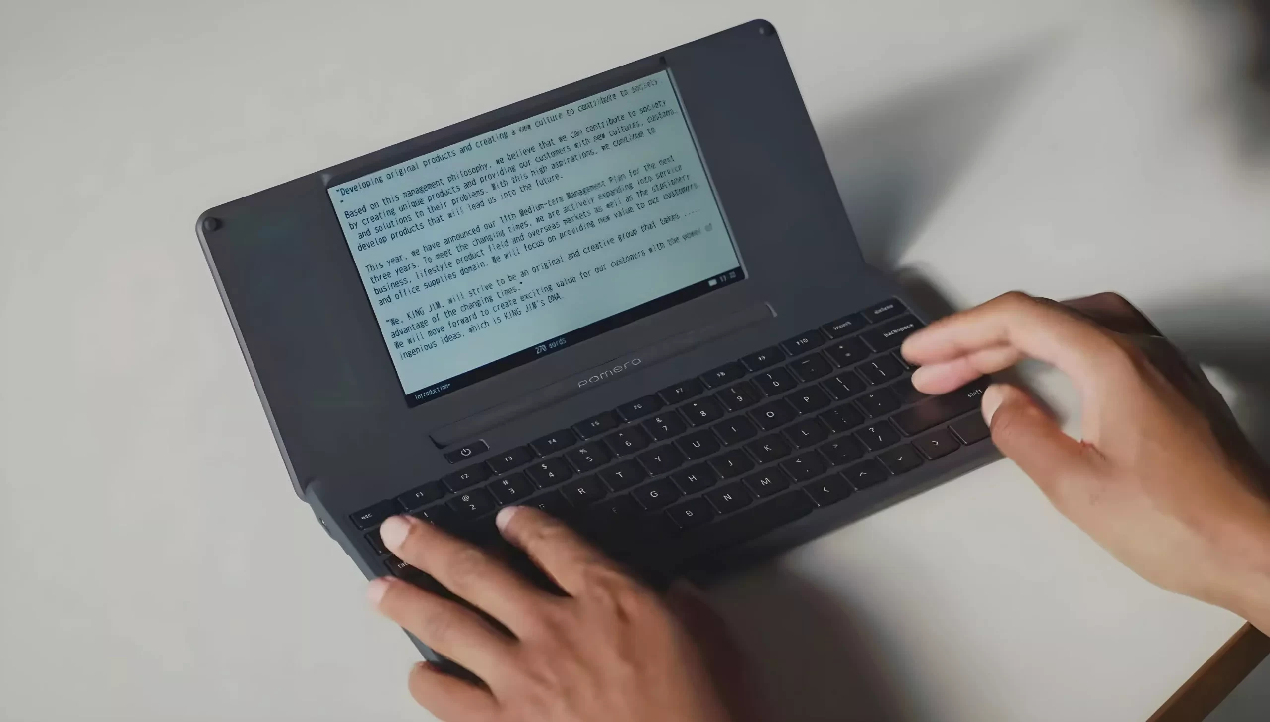 Pomera’s typewriter smashes crowdfunding target, brings distraction-free writing to the US